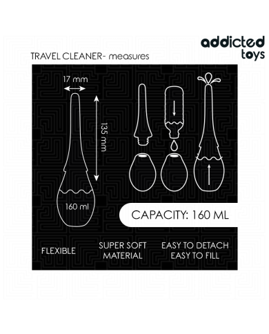 ADDICTED TOYS LIMPIADOR DE VIAJE SILICONA MODELO 3 ADDICTED TOYS LIMPIADOR DE VIAJE SILICONA MODELO 3
