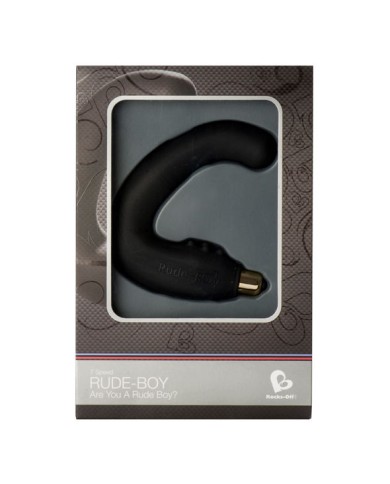 ROCKS OFF RUDE BOY MASAJEADOR DEL PUNTO G MASCULINO 7 V NEGRO ROCKS OFF RUDE BOY MASAJEADOR DEL PUNTO G MASCULINO 7 V NEGRO