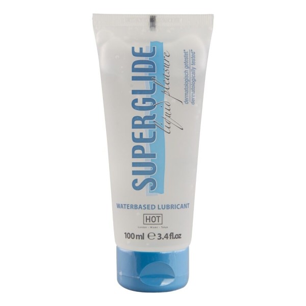 HOT SUPERGLIDE LIQUID PLEASURE LUBRICANTE BASE AGUA 100 ML