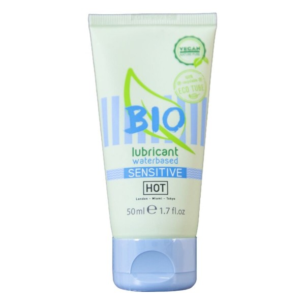 HOT BIO LUBRICANT LUBRICANTE BIO BASE AGUA SENSIBLE 50 ML