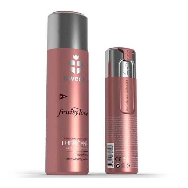 SWEDE FRUITY LOVE LUBRICANTE FRESAS CON CHAMPAGNE 100 ML