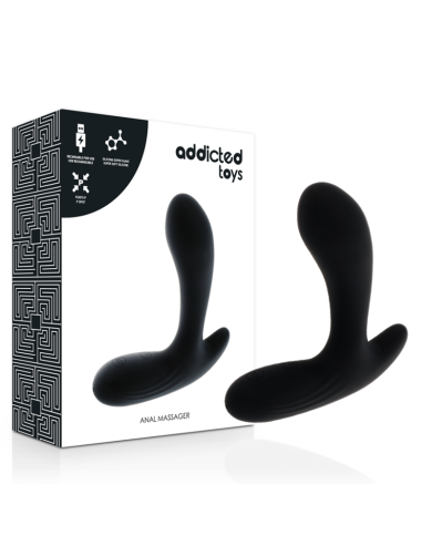 ADDICTED TOYS ANAL MASSAGER BLACK VIBRATION ADDICTED TOYS ANAL MASSAGER BLACK VIBRATION