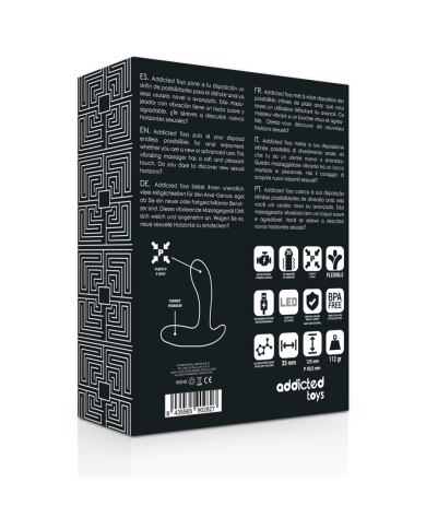 ADDICTED TOYS ANAL MASSAGER BLACK VIBRATION ADDICTED TOYS ANAL MASSAGER BLACK VIBRATION