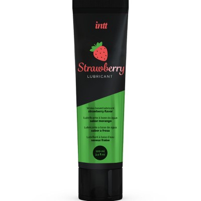 INTT LUBRICANTS LUBRICANTE INTIMO BASE DE AGUA SABOR A FRESA