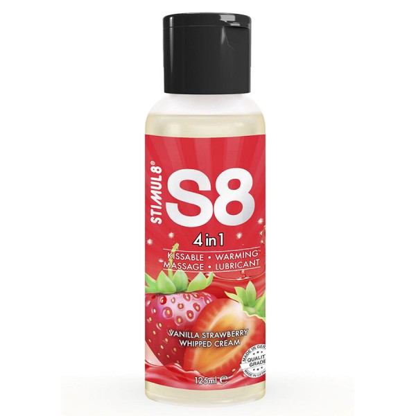 STIMUL8 S8 4 EN 1 LUBRICANTE POSTRE FRESA 125 ML