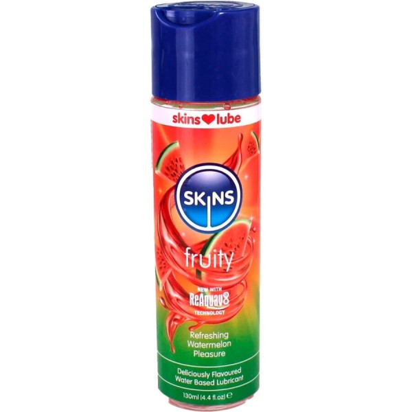SKINS FRUITY LUBRICANTE BASE DE AGUA SANDIA 130 ML