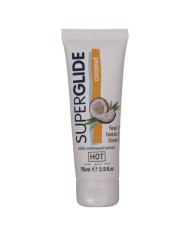 HOT SUPERGLIDE LUBRICANTE COMESTIBLE BASE AGUA COCO 75 ML