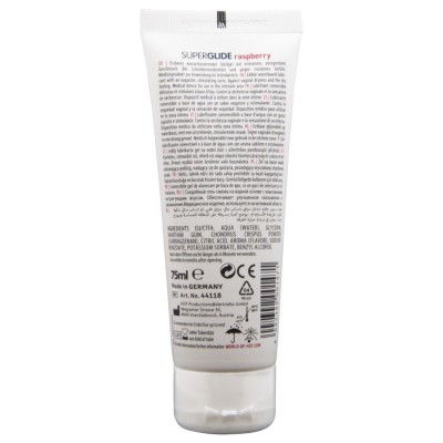 HOT SUPERGLIDE LUBRICANTE COMESTIBLE BASE AGUA FRAMBUESA 75 ML