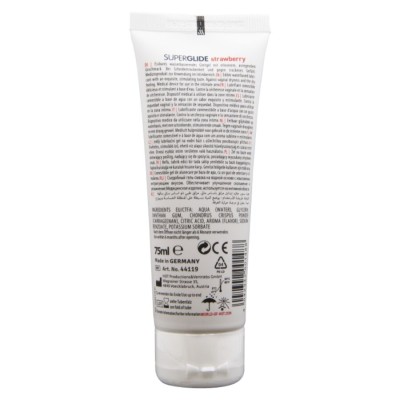 HOT SUPERGLIDE LUBRICANTE COMESTIBLE BASE AGUA FRESA 75 ML