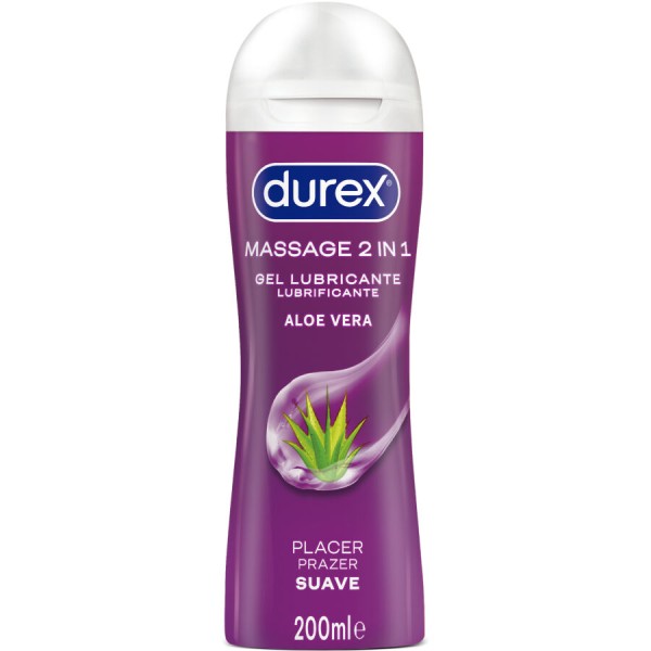 DUREX GEL LUBRICANTE DE MASAJE SUAVE ALOE VERA 200 ML