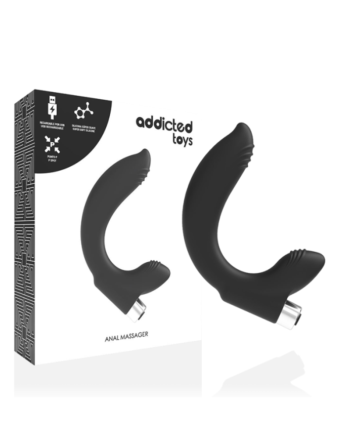 ADDICTED TOYS VIBRADOR PROSTATICO RECARGABLE MODEL 7 NEGRO ADDICTED TOYS VIBRADOR PROSTATICO RECARGABLE MODEL 7 NEGRO