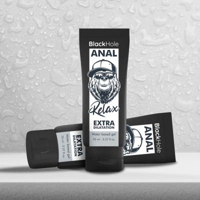 BLACK HOLE GEL BASE AGUA DILATACION ANAL 70 ML
