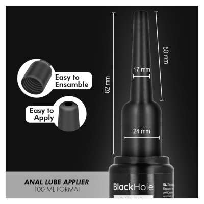 BLACK HOLE APLICADOR DE LUBRICANTE ANAL TALLA L 100 ML