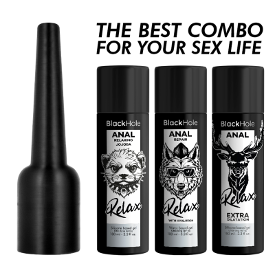 BLACK HOLE APLICADOR DE LUBRICANTE ANAL TALLA L 100 ML