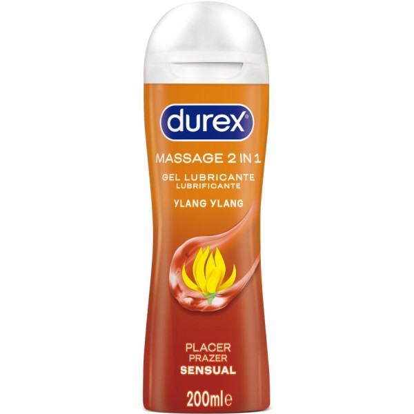 DUREX GEL LUBRICANTE DE MASAJE SENSUAL YLANG YLANG 200 ML