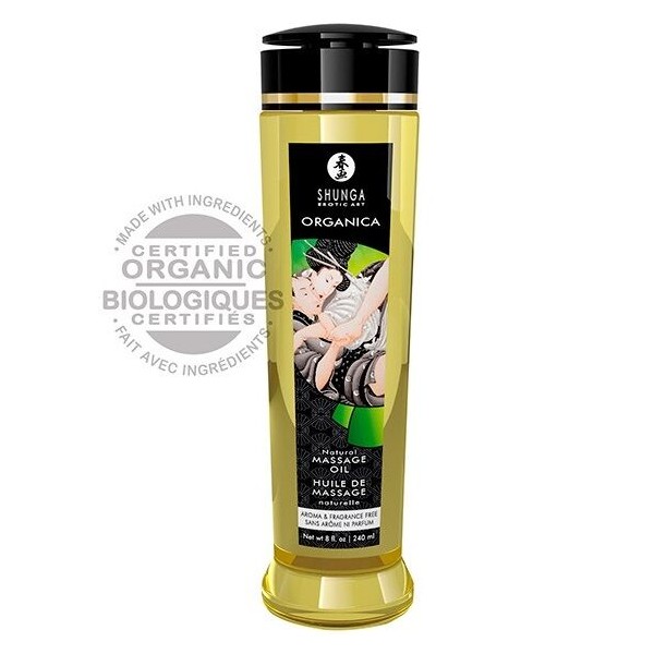 SHUNGA ACEITE DE MASAJE ORGANICO NATURAL 240 ML