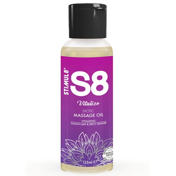 STIMUL8 S8 VITALIZE ACEITE DE MASAJE LIMA 125 ML
