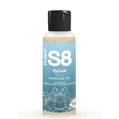 STIMUL8 S8 REFRESH ACEITE DE MASAJE EROTICO ALGODON 50 ML