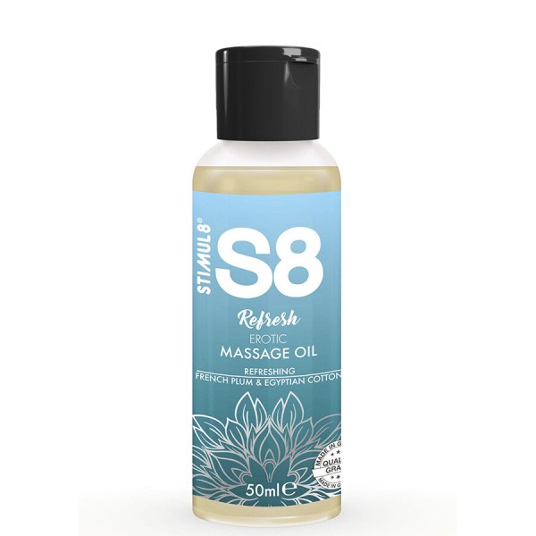 STIMUL8 S8 REFRESH ACEITE DE MASAJE EROTICO ALGODON 50 ML
