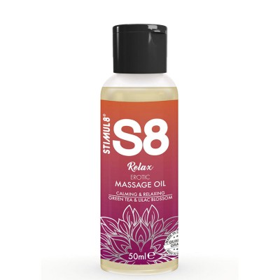 STIMUL8 S8 RELAX ACEITE DE MASAJE EROTICO TE VERDE 50 ML