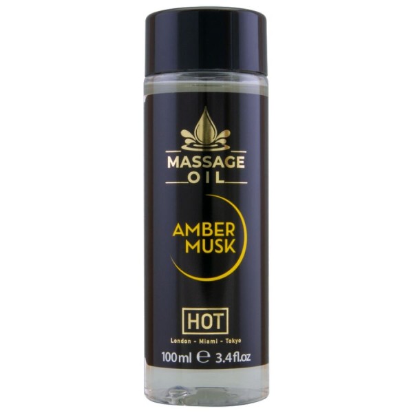 HOT ACEITE DE MASAJE AMBER MUSK 100 ML