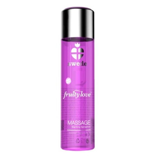 SWEDE FRUITY LOVE ACEITE EFECTO CALOR FRAMBUESA Y RUIBARBO 60 ML