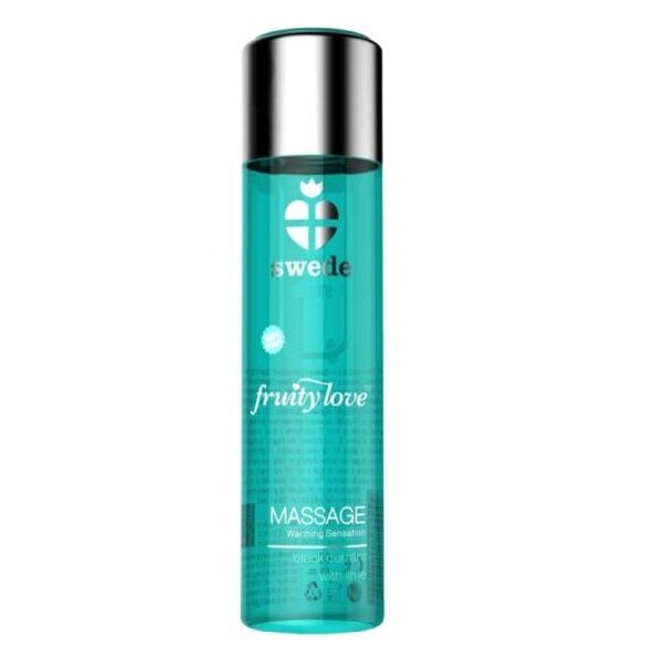 SWEDE FRUITY LOVE ACEITE EFECTO CALOR GROSELLA NEGRA Y LIMA 60 ML