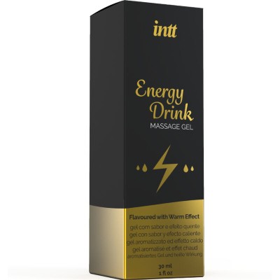 INTT MASSAGE ORAL SEX GEL DE MASAJE CON SABOR A BEBIDA ENERGETICA Y EFECTO CALOR