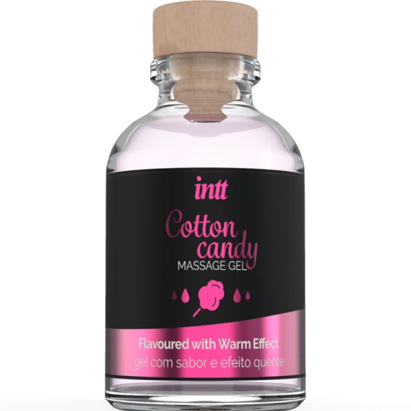 INTT MASSAGE ORAL SEX GEL DE MASAJE CON SABOR A ALGODON DE AZUCAR Y EFECTO CALOR