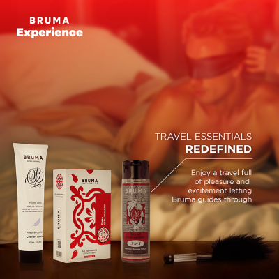 BRUMA XPERIENCE KIT TENTACION DULCE FRESA CON POTENCIADOR DE ORGASMOS