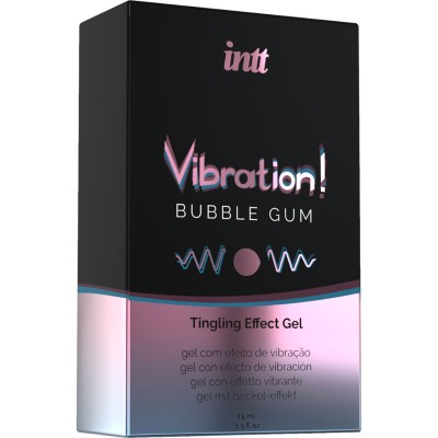 INTT POTENTE ESTIMULANTE INTIMO GEL VIBRADOR LIQUIDO CHICLE 15ML