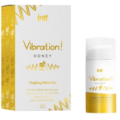 INTT POTENTE ESTIMULANTE INTIMO GEL VIBRADOR LIQUIDO MIEL 15 ML