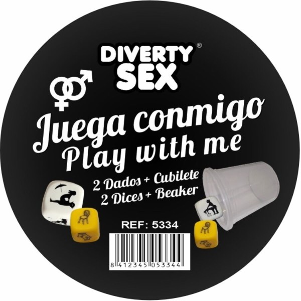DIABLO PICANTE DADOS LUGAR POSTURAS HETERO CON CUBILETE