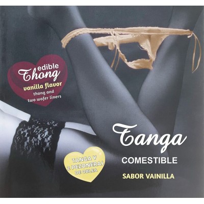 HOTFLOWERS TANGA WAFER Y 2 PEZONES NINA SABOR VAINILLA es pt es fr it 
