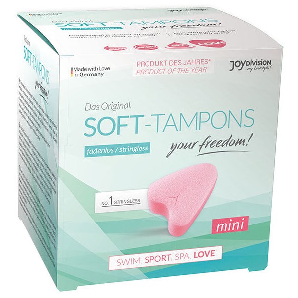 JOYDIVISION SOFT TAMPONS TAMPONES ORIGINALES MINI LOVE 3UDS