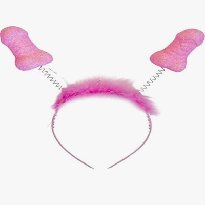 DIABLO PICANTE 6 UDS ANTENAS PITO ROSA PURPURINA