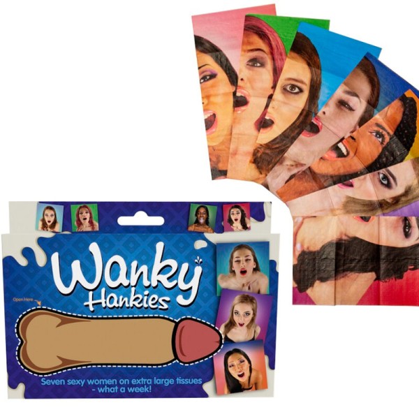 SPENCER FLEETWOOD WANKY HANKIES 7 PANUELOS EXTRA GRANDES MUJERES