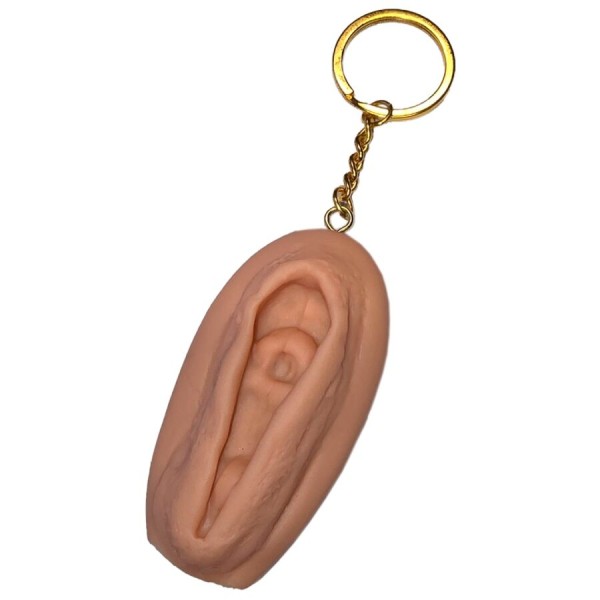 DIABLO PICANTE LLAVERO DE VAGINA TONO CLARO