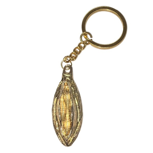 DIABLO PICANTE LLAVERO METAL LABIOS DORADO
