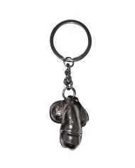 DIABLO PICANTE LLAVERO METAL PENE ENCOGIDO PLATA