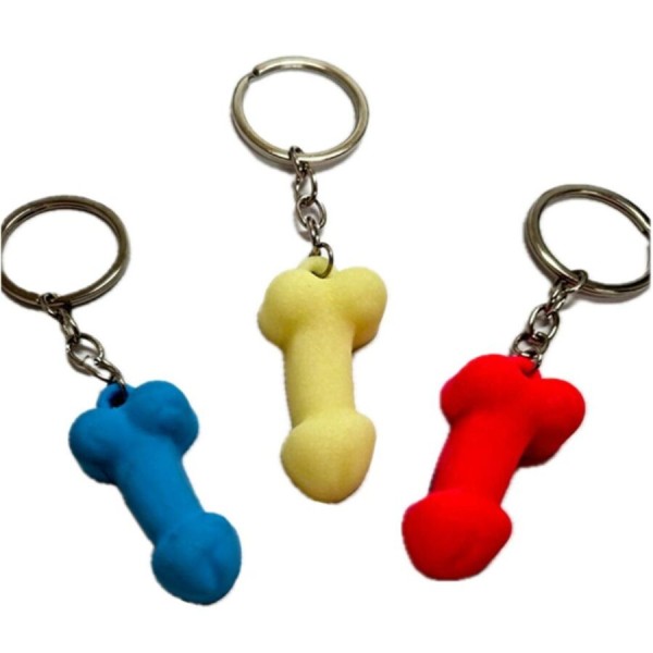 DIABLO PICANTE LLAVERO PENE SILICONA SURTIDOS COLOR FOSFORESCENTE