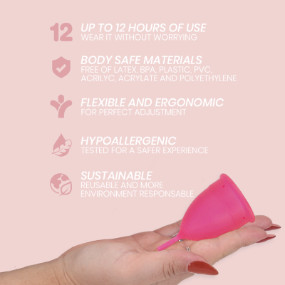 INTIMICHIC COPA MENSTRUAL SILICONA MEDICA TALLA S
