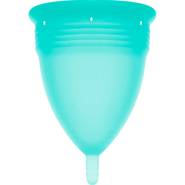 STERCUP COPA MENSTRUAL FDA SILICONA AQUAMARINA TALLA L