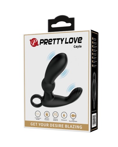 PRETTY LOVE CAYLA MASAJEADOR VIBRADOR ANAL NEGRO PRETTY LOVE CAYLA MASAJEADOR VIBRADOR ANAL NEGRO