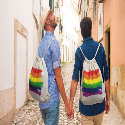 PRIDE MOCHILA ALGODON BANDERA
