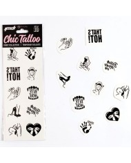 SECRET PLAY SET DE 10 TATTOOS TEMPORALES KINKY COLLECTION