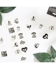 SECRET PLAY SET DE 10 TATTOOS TEMPORALES KINKY COLLECTION