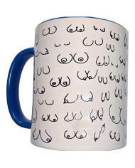 DIABLO PICANTE TAZA BLANCA TETAS ASA AZUL 370 ML