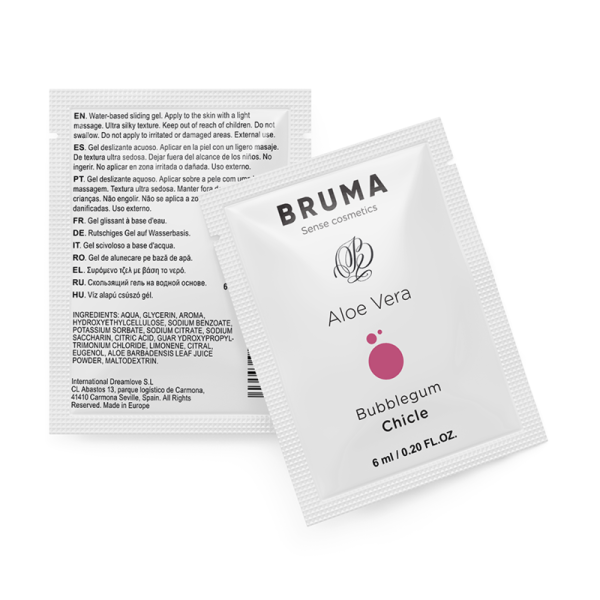 BRUMA 6 ML GEL DESLIZANTE CON ALOE VERA SABOR A CHICLE