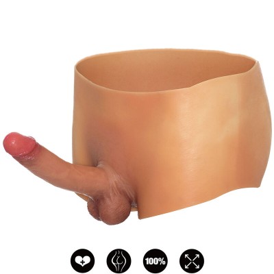 HIDDEN DESIRE ALTER EGO BOXER CON PENE 18 CM NATURAL TALLA S M